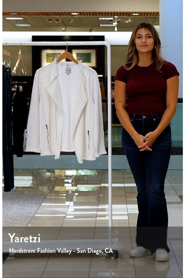 Fringe Mix Knit Jacket video