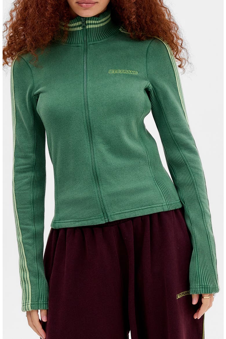 Trip Track Full Zip Jacket, Main, color, GREEN