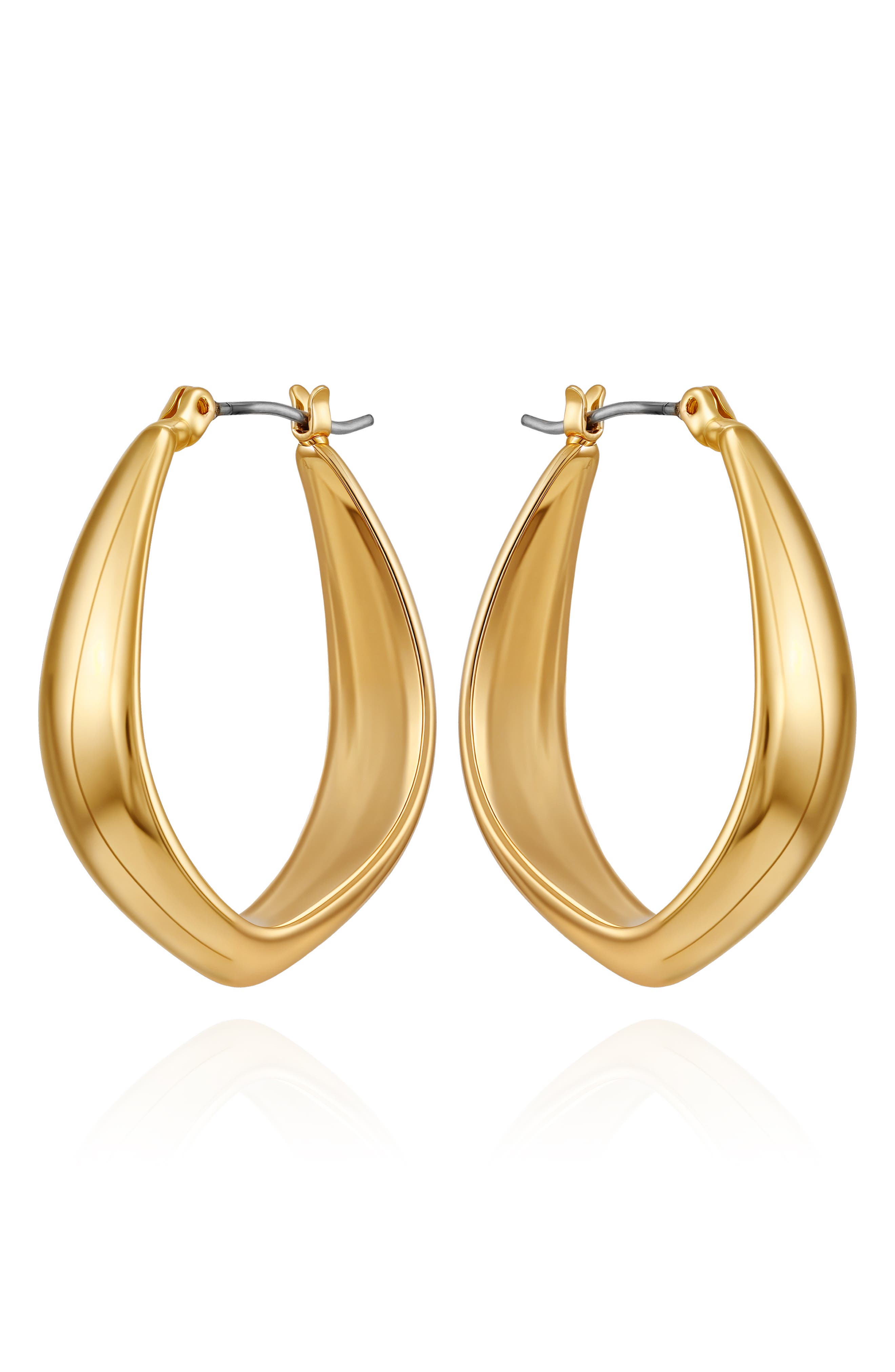 Curved Hoop Earrings