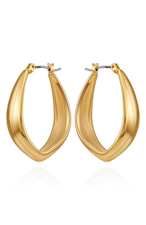 Curved Hoop Earrings