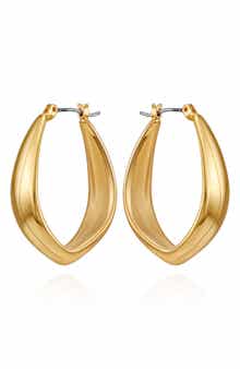 Curved Hoop Earrings
