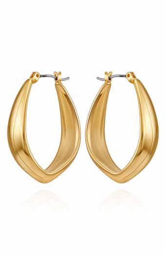 Curved Hoop Earrings