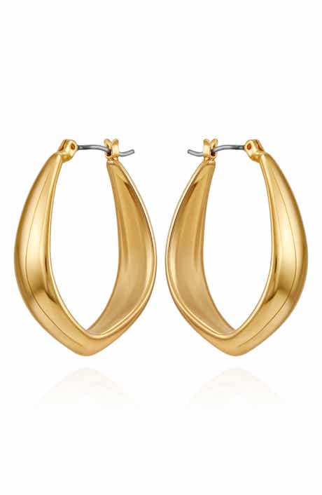 Curved Hoop Earrings