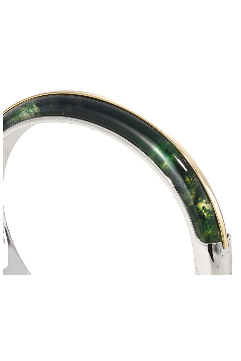 Essentials Stacking Bangle, Alternate, color, MOSS AGATE