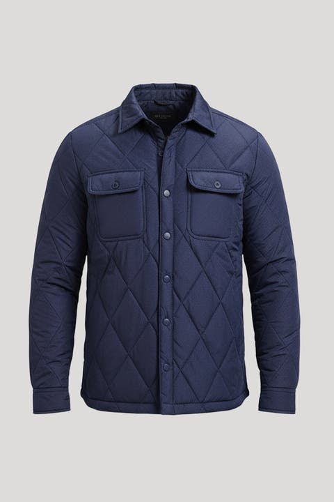 Lightweight Quilted Shirt Jacket