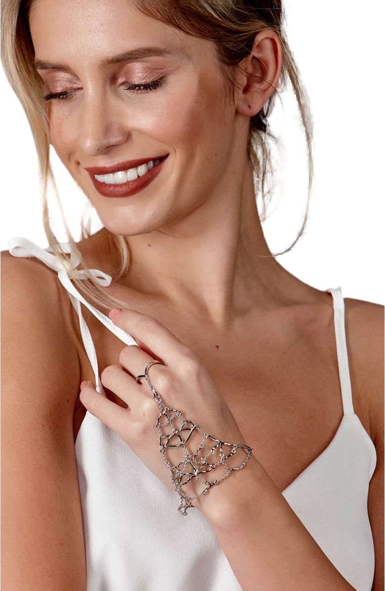 Lucy Quartermaine Elements Hand Chain, Alternate, color, Sterling Silver