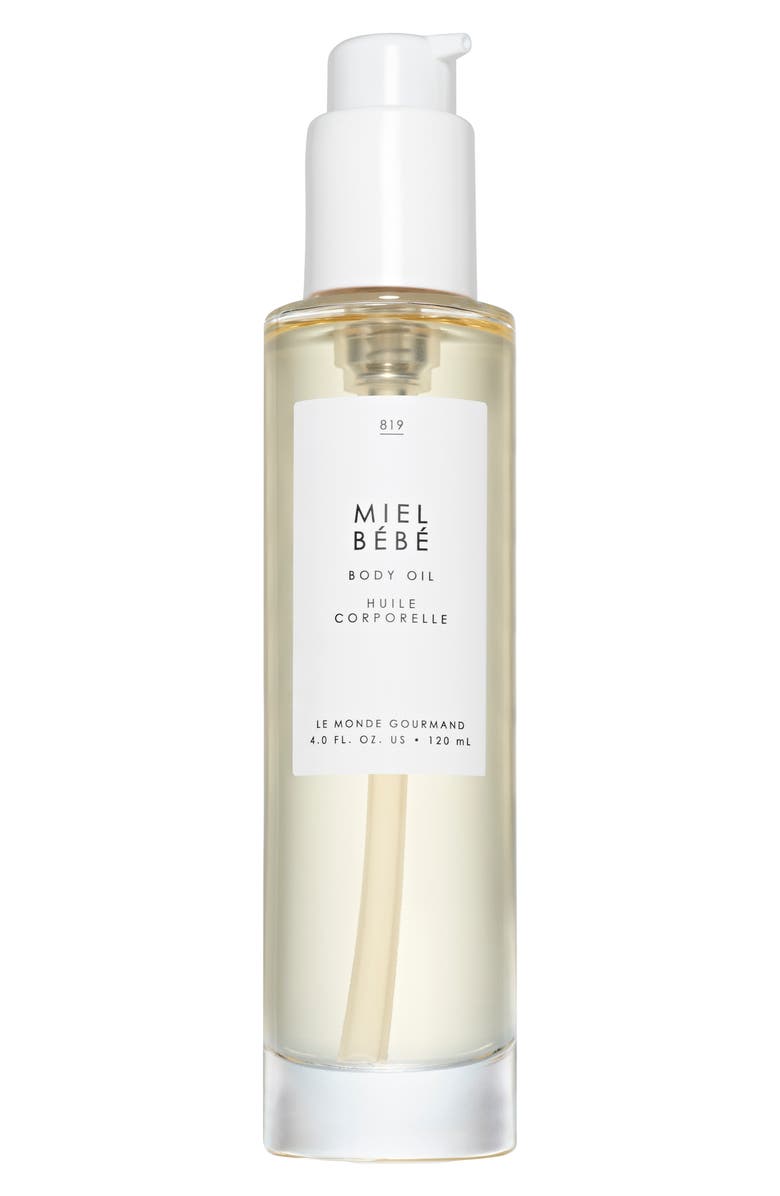 LE MONDE GOURMAND Miel Bébé Body Oil, Main, color,