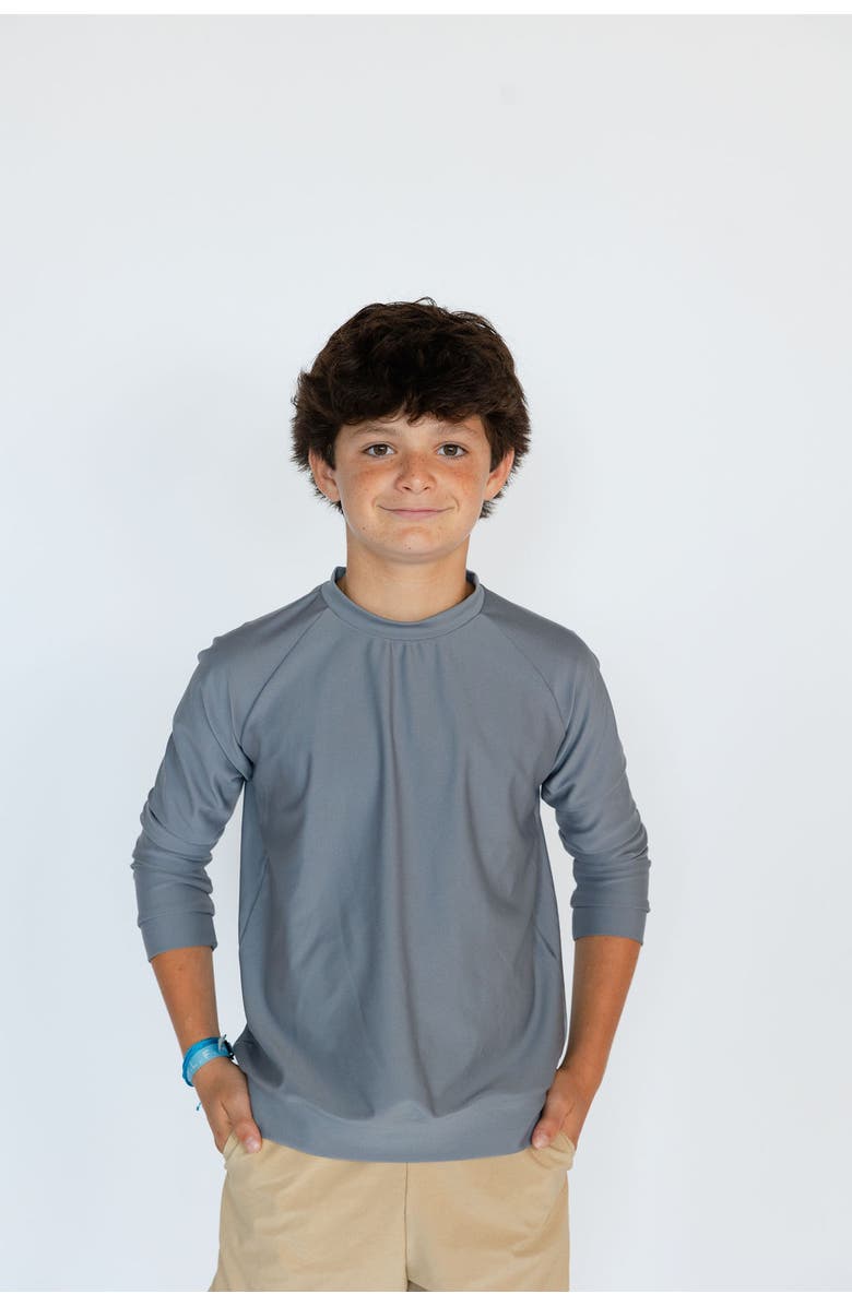 Courtside Kids Boys Pullover Sweatshirt, Alternate, color, Grey