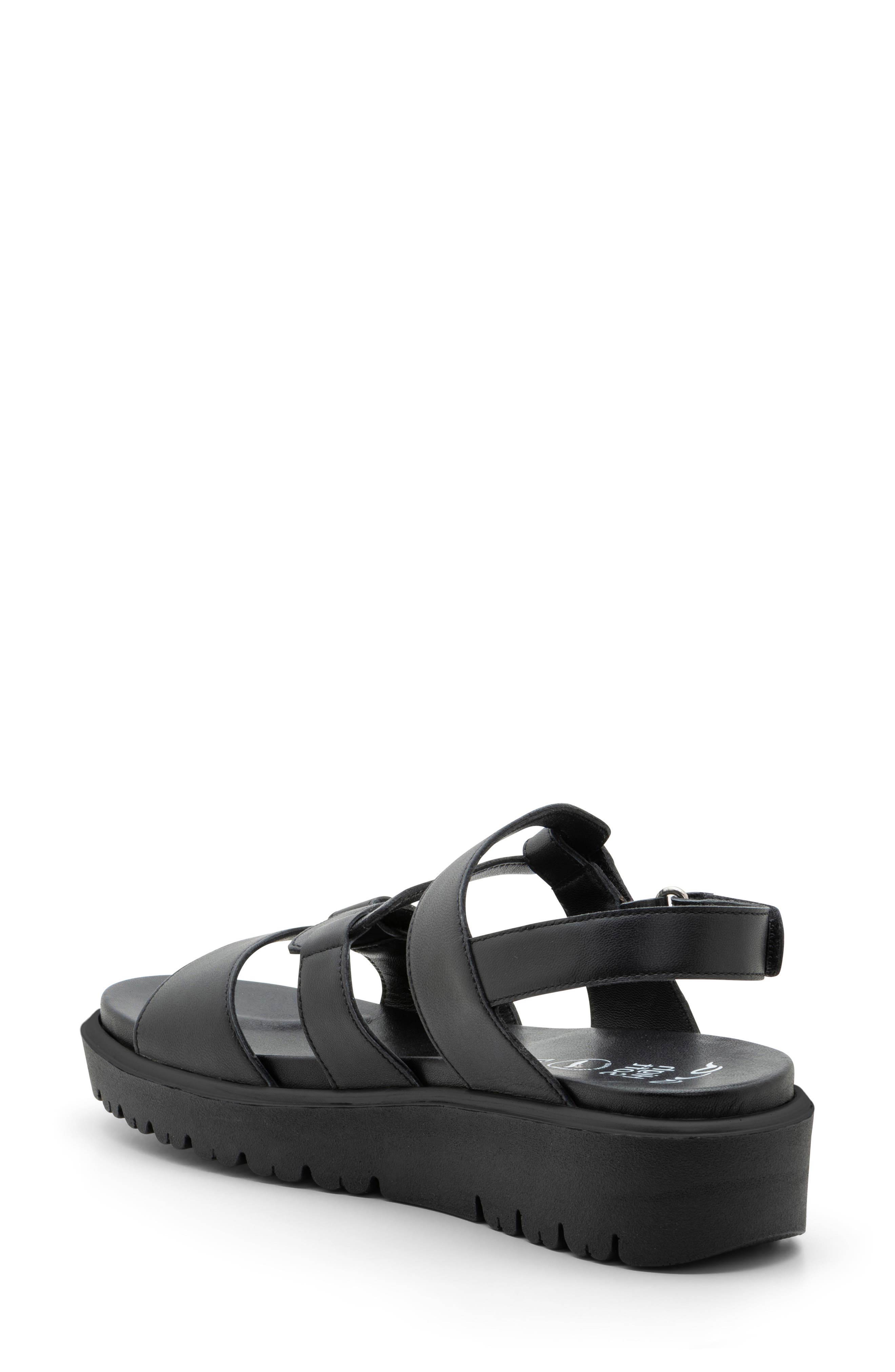 ara Bayview Strappy Sandal, Alternate, color, Black