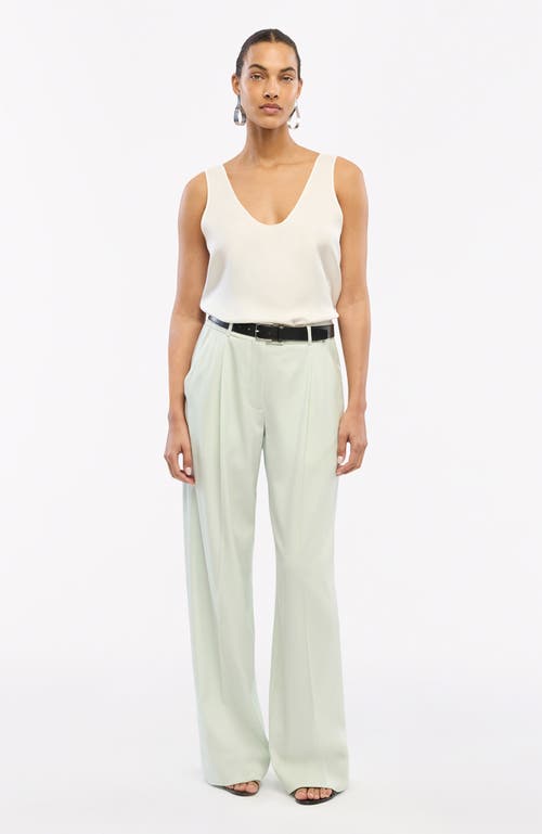 Another Tomorrow Relaxed Wide Leg Pant In Julep