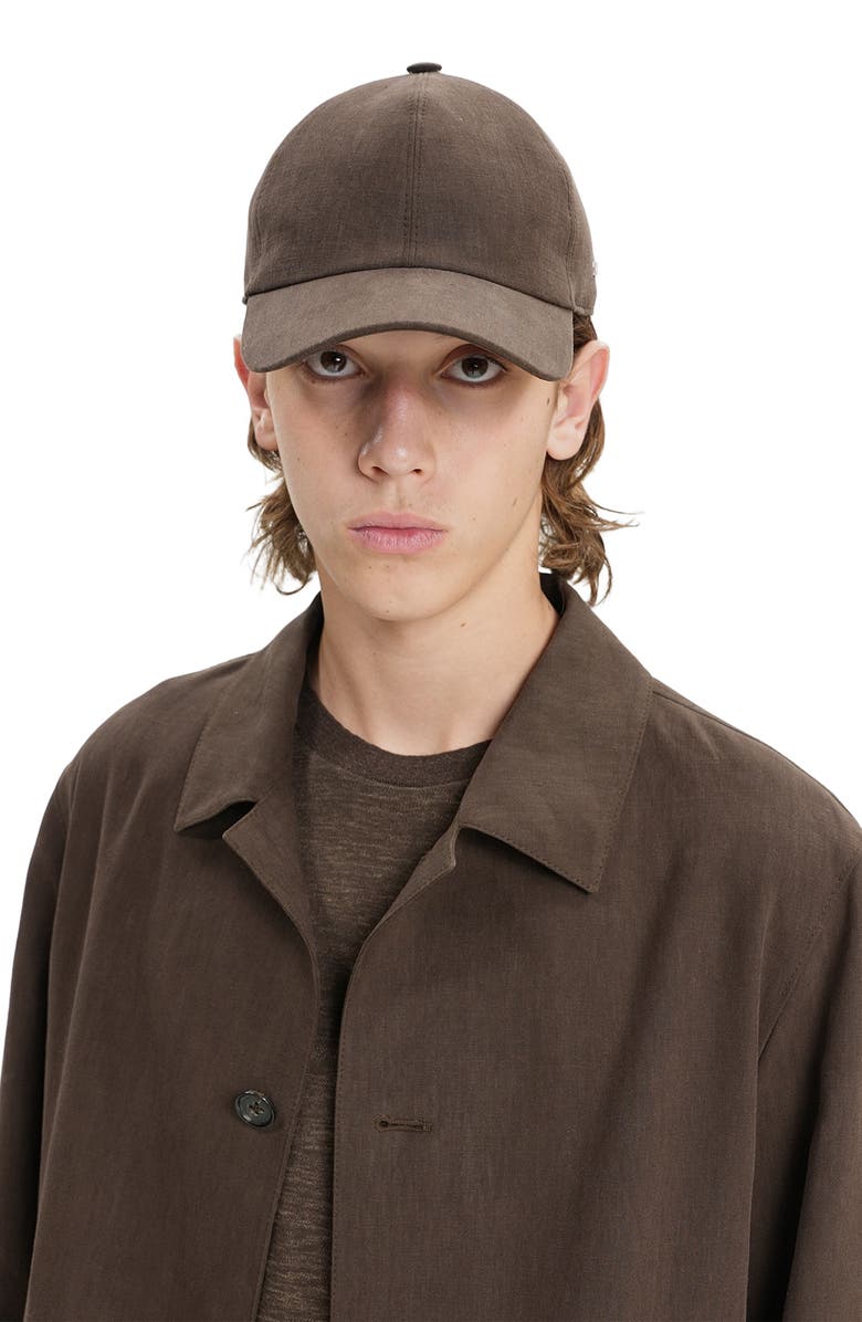 ZEGNA Linen Baseball Cap, Alternate, color, 