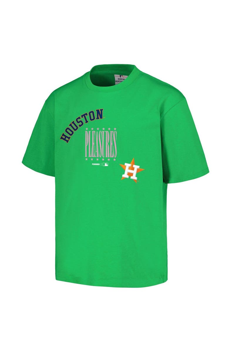 PLEASURES Men's PLEASURES  Green Houston Astros Repurpose T-Shirt, Alternate, color, Green