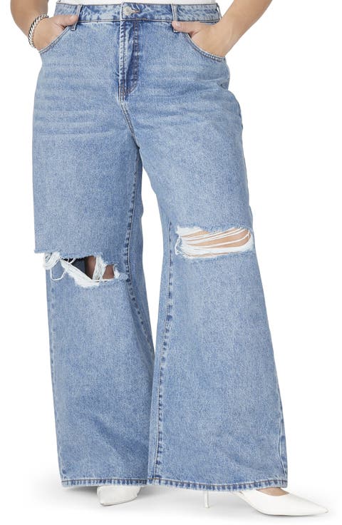 The Yvette Rigid Wide Leg  Jean
