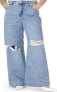 ELOQUII The Yvette Rigid Wide Leg Jean