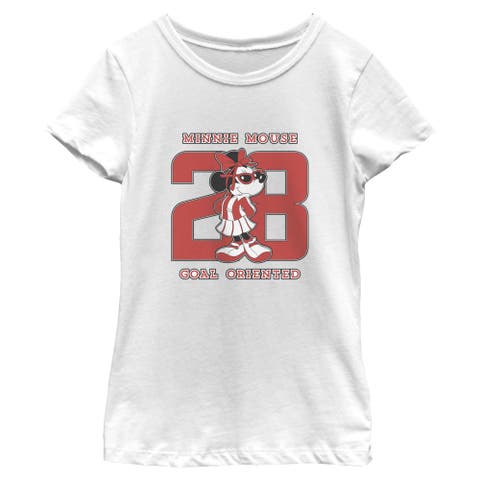 Girl's Minnie Mouse Goal Oriented 28  Graphic T-Shirt