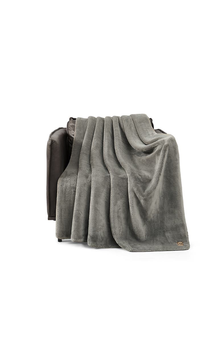 UGG<sup>®</sup> Whitecap Fleece Throw Blanket, Alternate, color, Seal