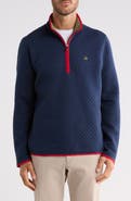 Brooks Brothers Diamond Quilted Half Zip Pullover