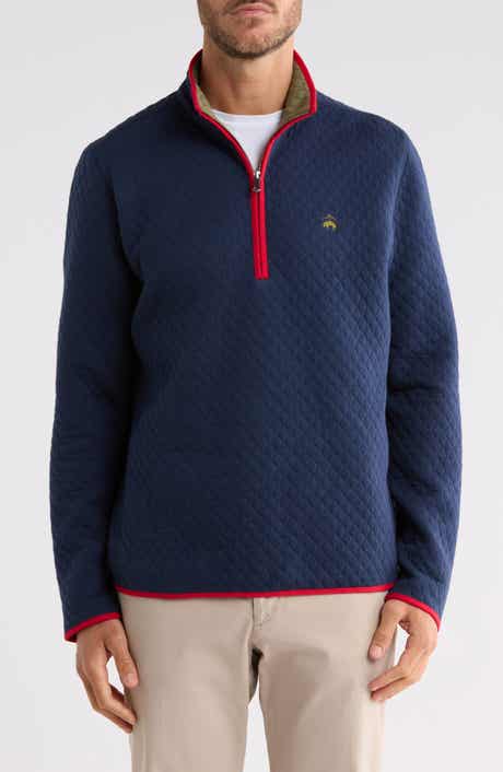 Diamond Quilted Half Zip Pullover