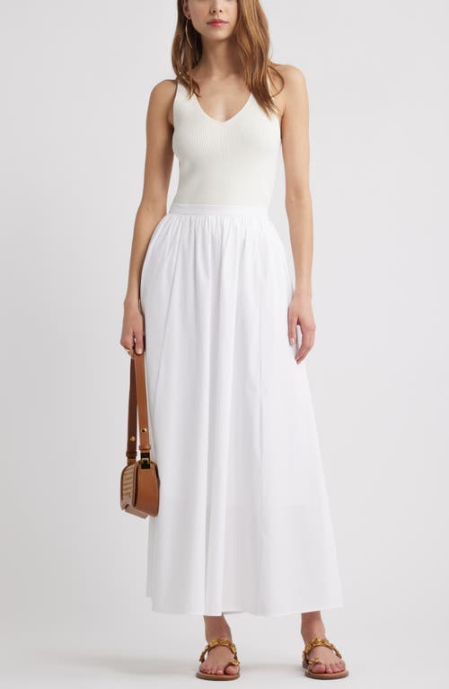 Open Edit Sculpt V-neck Tank In Ivory Cloud