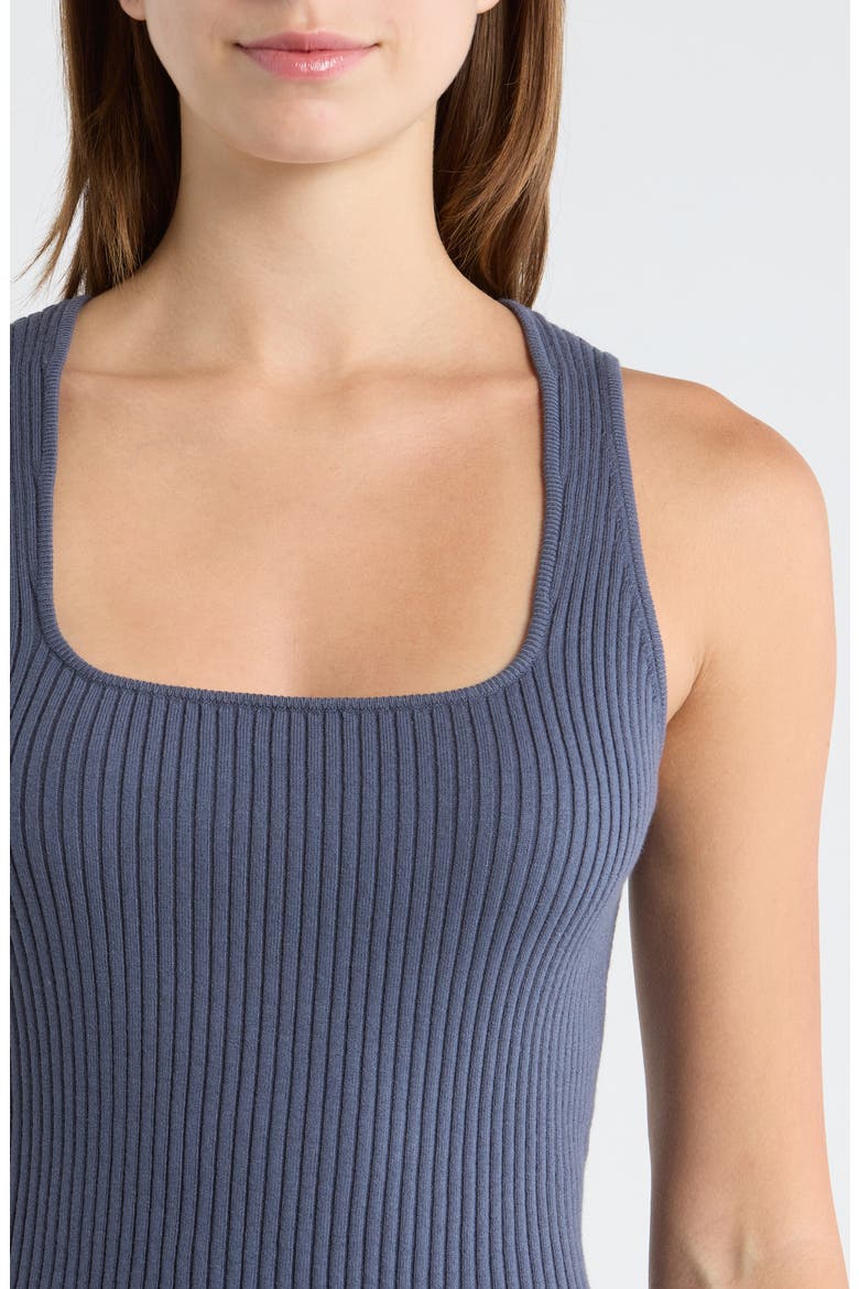 Bronwyn Rib Cotton Blend Sweater Tank, Alternate, color, PACIFIC BLUE