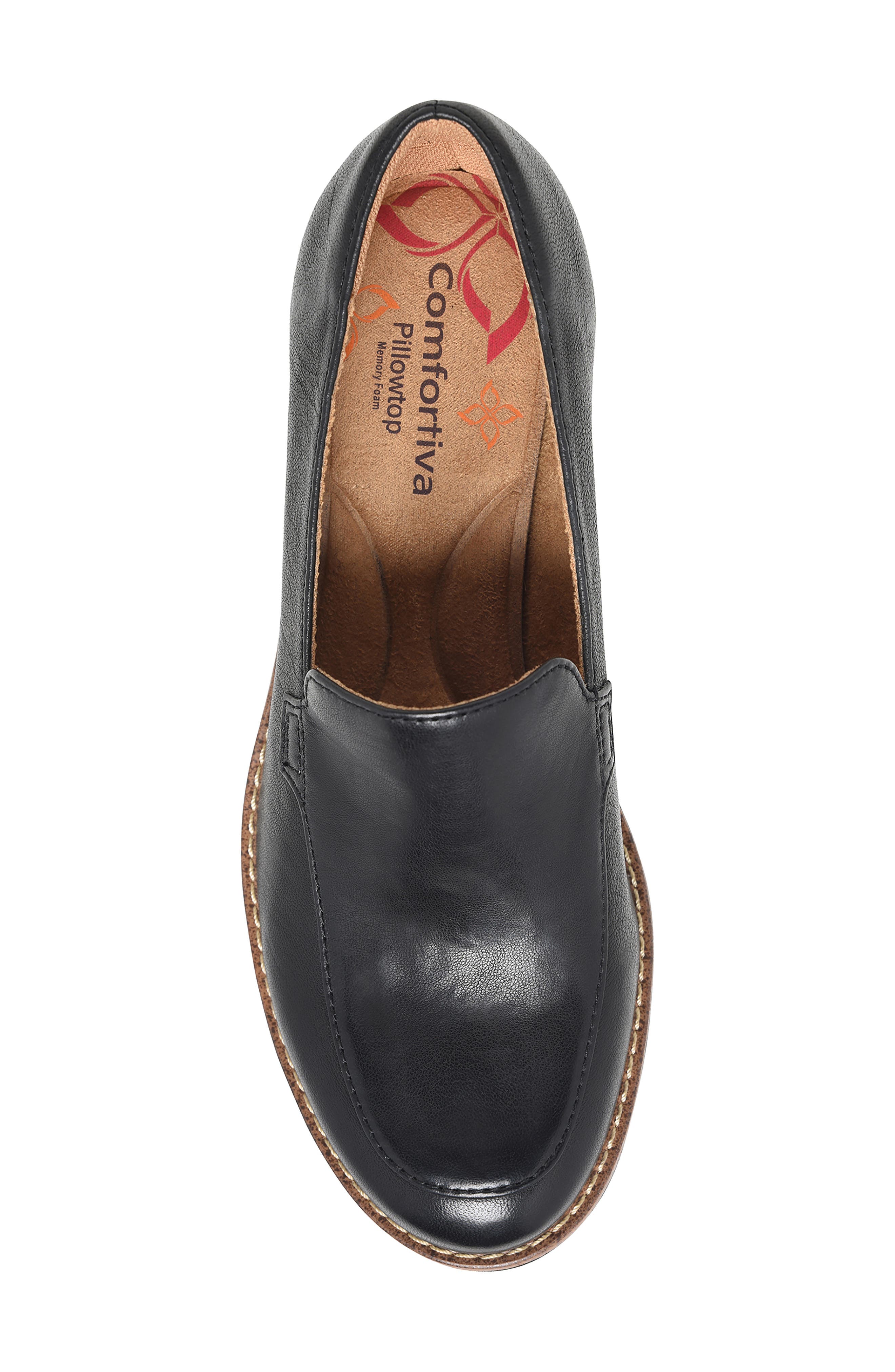 Comfortiva Farland Wedge Loafer, Alternate, color, Black
