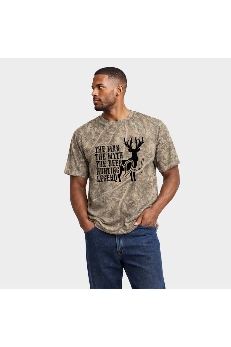 The Deer Hunting Legend Heavyweight Camo Tee, Alternate, color, Camo