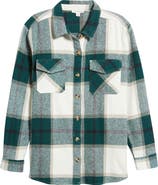 beachlunchlounge Oversize Plaid Cotton Shirt