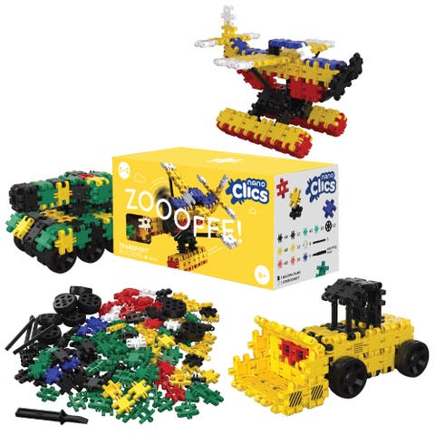 Nano Clics Transport 250, construction toys for children ages 8 and up, creative educational toys in a 250 piece set, building blocks for girls and boys, durable toys