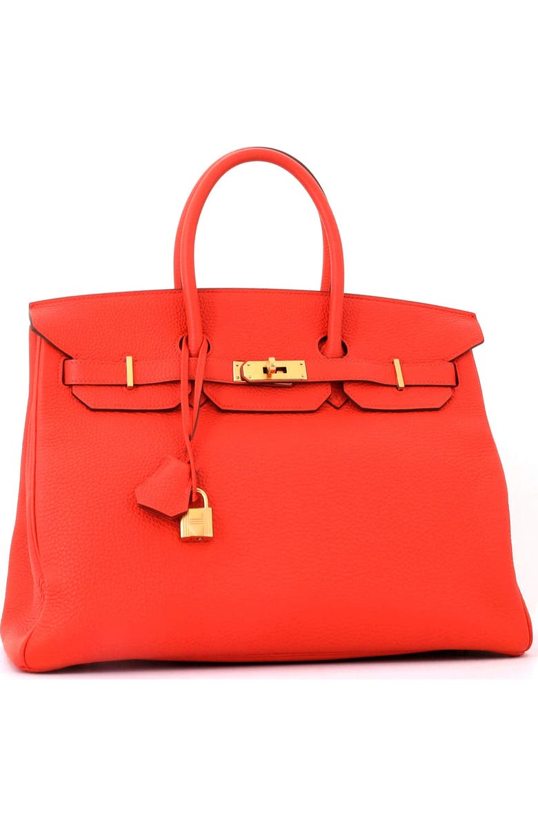 Pre-Owned Hermes Birkin Handbag Orange Togo with Gold Hardware 35, Alternate, color, Capucine