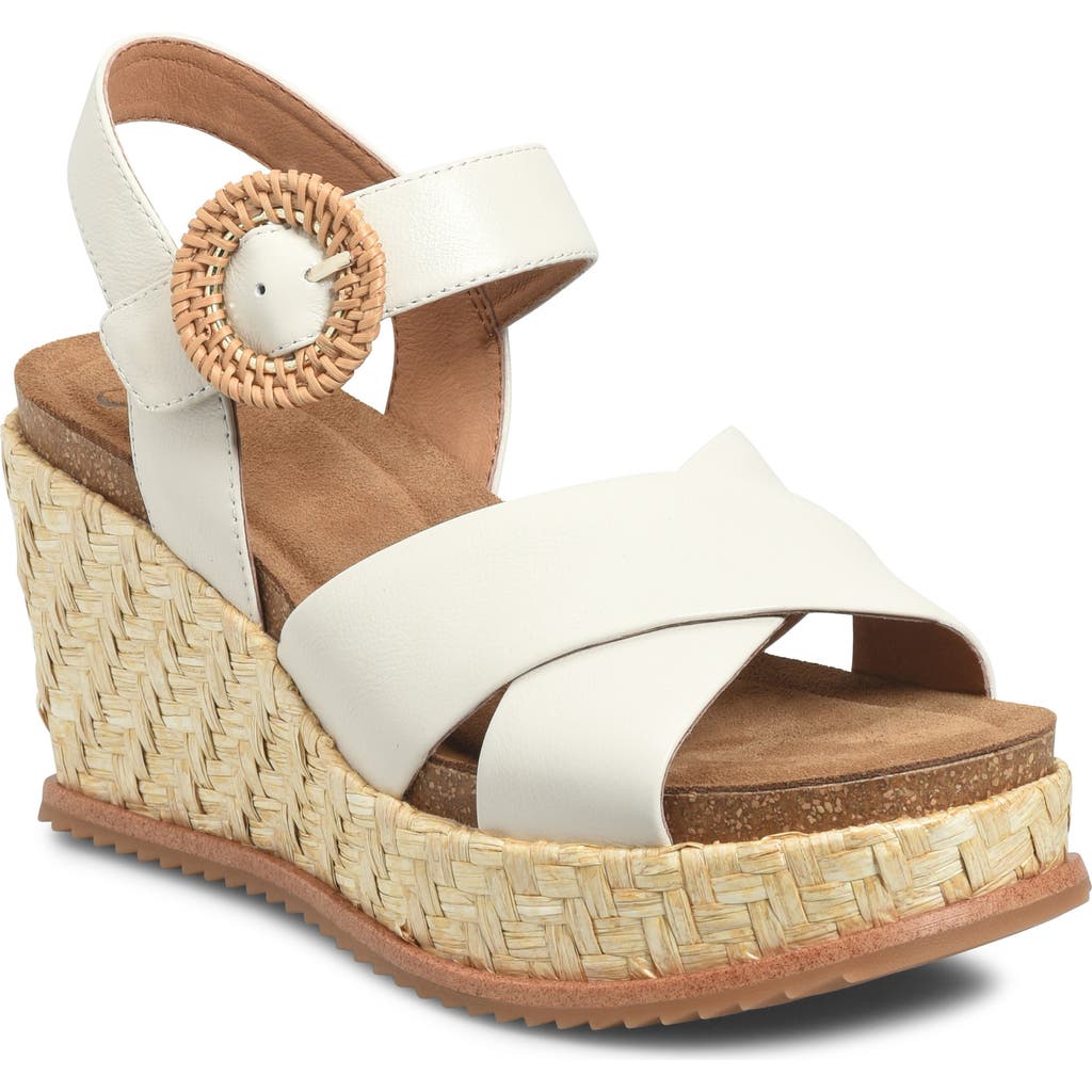 Söfft Dorathy Slingback Platform Wedge Sandal In Multi