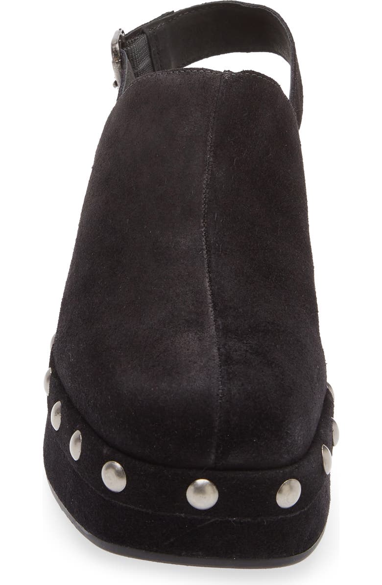 Chocolat Blu Harley Slingback Platform Clog, Alternate, color, Black Suede