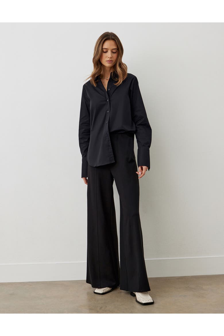 Matilda Ponte Jersey Trouser, Alternate, color, Black