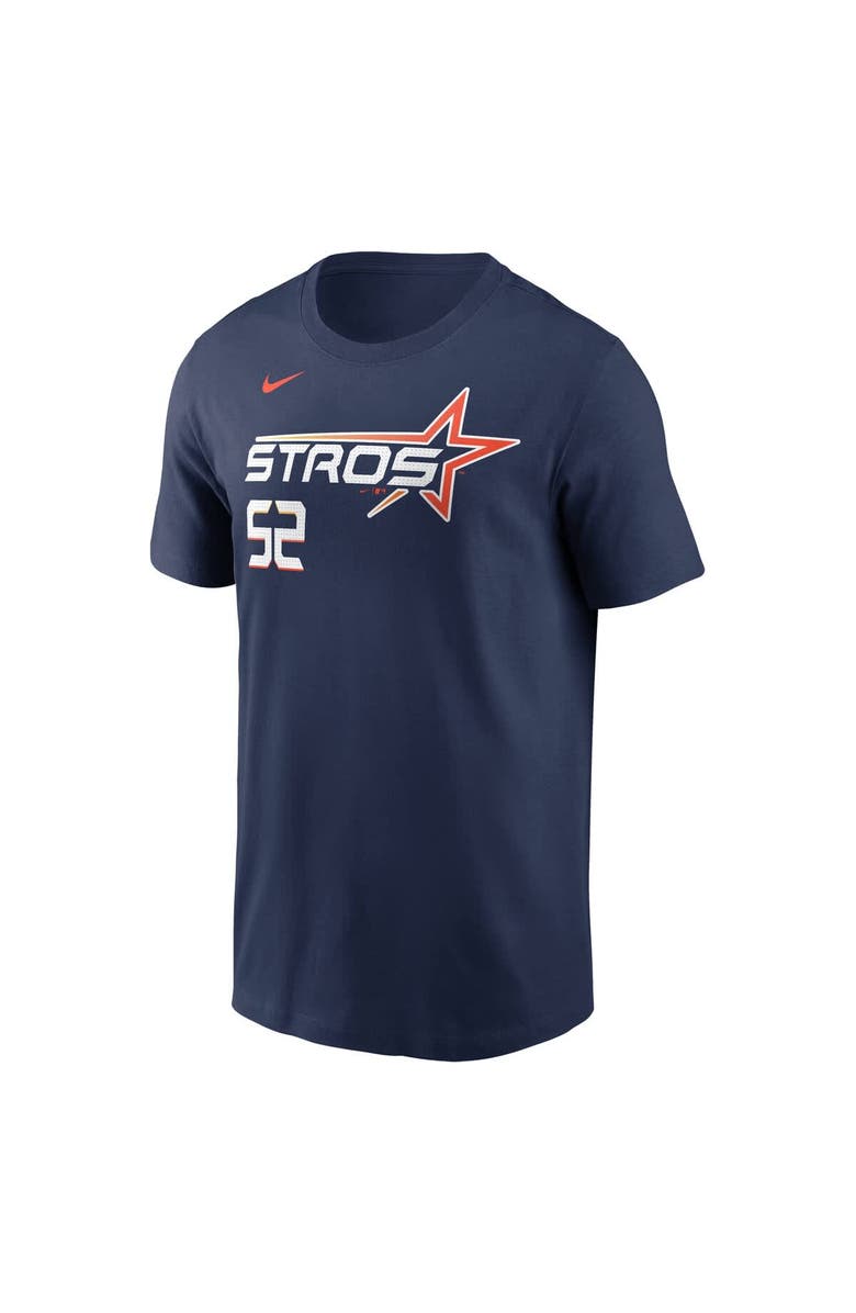 Nike Men's Nike Bryan Abreu Navy Houston Astros 2025 City Connect Fuse Name & Number T-Shirt, Alternate, color, Navy