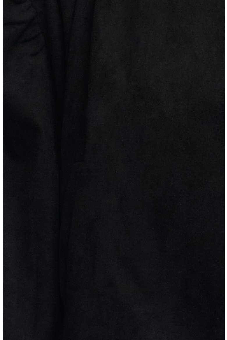 Luminous Faux Suede Jacket, Alternate, color, NOIR