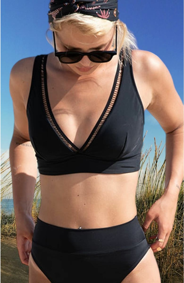 Biliblond Bikini Top VIVI, Alternate, color, Black