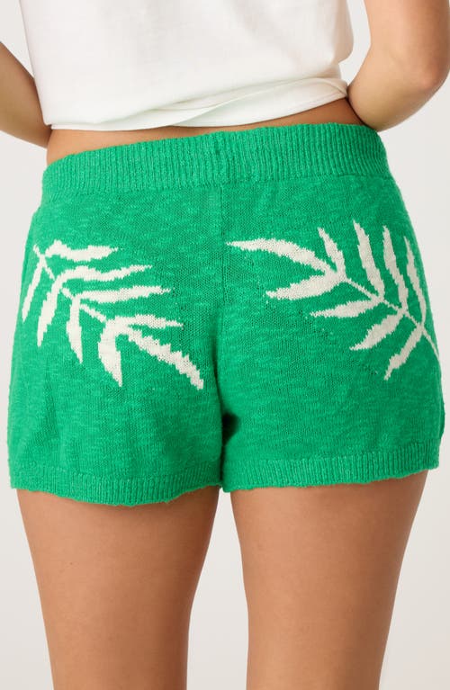 Shop Pj Salvage The Beachcomber Leaf Jacquard Sweater Knit Pajama Shorts