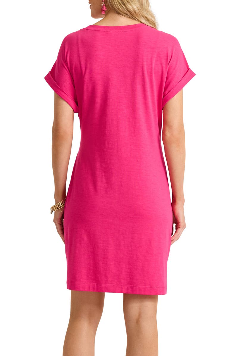 Tommy Bahama Marina Side Tie T-Shirt Dress, Alternate, color, Bright Blush