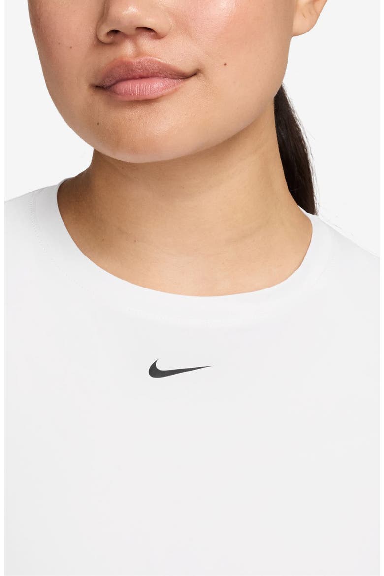 One Classic Dri-FIT Twist Front Top, Alternate, color, 102 WHITE/BLACK