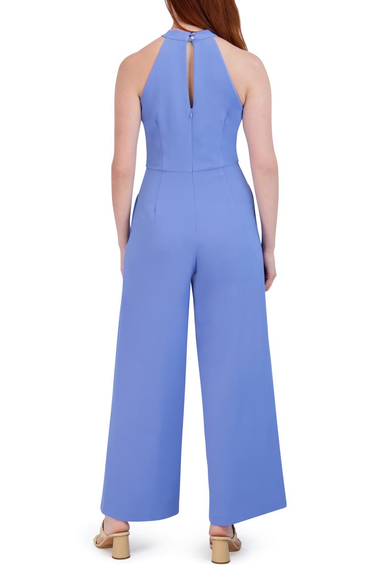 Halter Neck Wide Leg Jumpsuit, Alternate, color, BLUE BELL