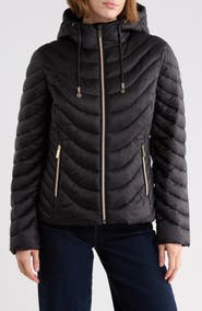 Michael Kors Packable Hooded Puffer Jacket