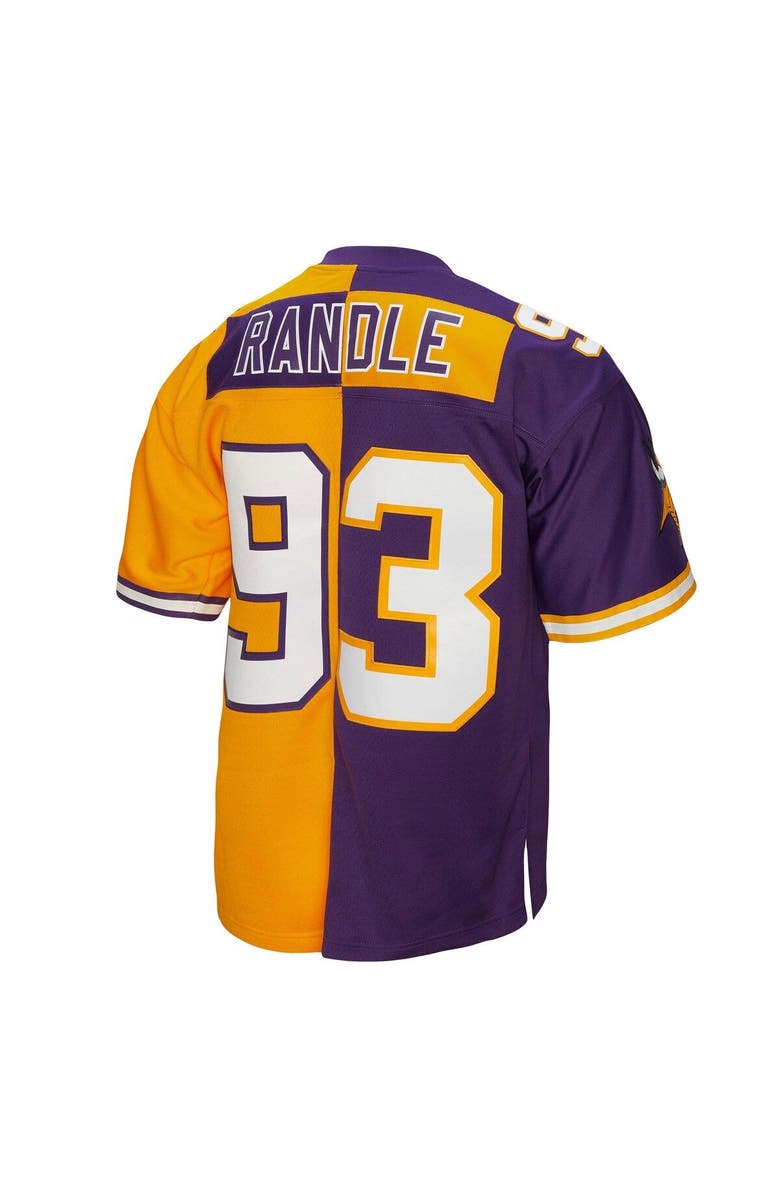Mitchell & Ness Men's Mitchell & Ness John Randle Purple/Gold Minnesota Vikings 1998 Split Legacy Replica Jersey, Alternate, color, Purple