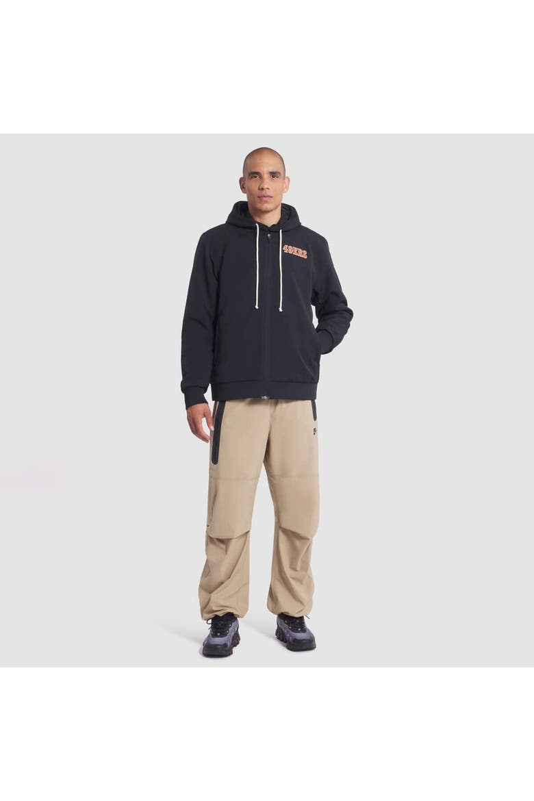 Men's Nike Black San Francisco 49ers 2025 Rivalries Collection Sideline Full-Zip Bomber Jacket, Alternate, color, Black