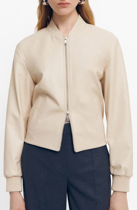 Leather Bomber Jacket