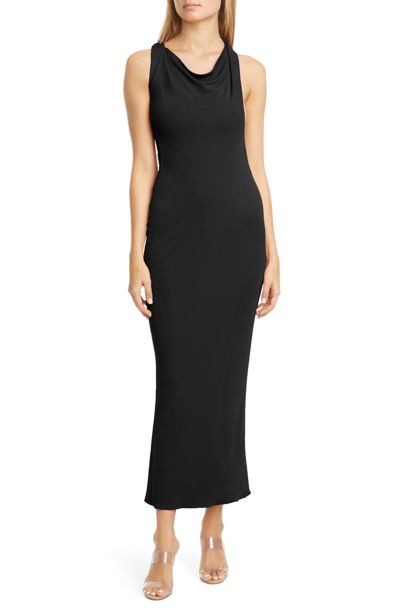 Brandon Maxwell One-Shoulder Maxi Cocktail Dress, Main, color,
