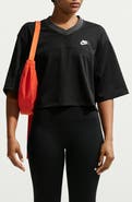 Nike Oversize Heritage Crop Mesh Jersey