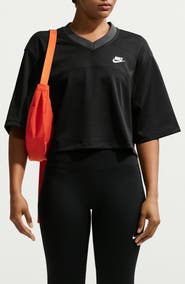 Nike Oversize Heritage Crop Mesh Jersey