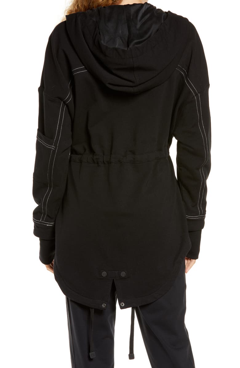 Blanc Noir Yolo Stitch Hooded Parka, Alternate, color, 