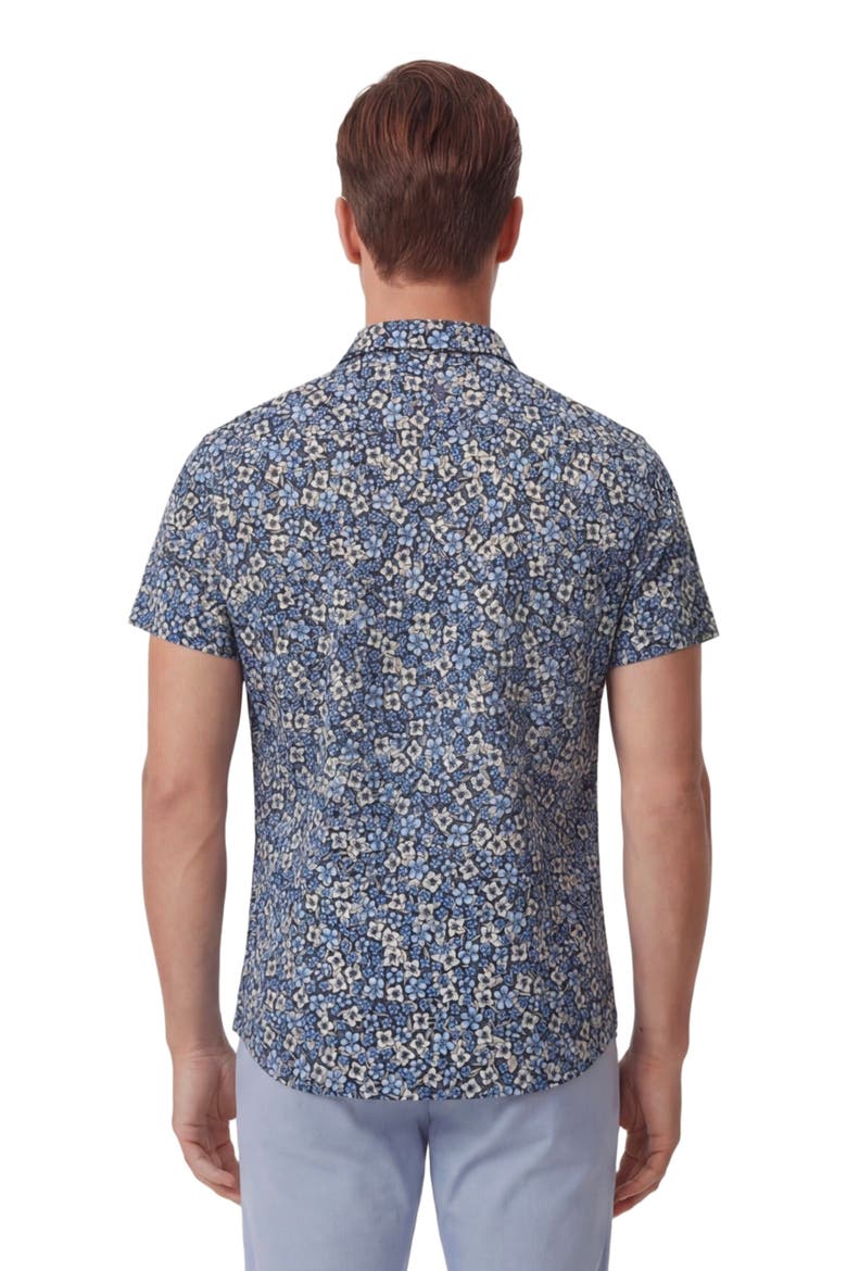 Floral Field Mens Knit Shirt, Alternate, color, FLORAL FIELD BLACK