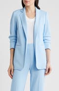 Anne Klein Scrunch Sleeve Open Front Jacket