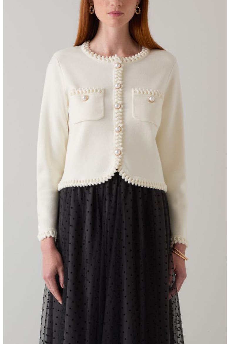 Norah Knit Jacket, Main, color, CREAM